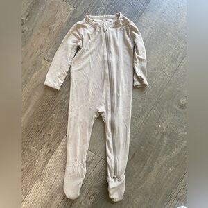 Kyte BABY “Khaki” Footie One Piece with Enclosed Feet
